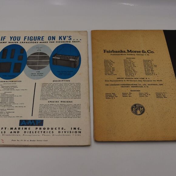 Vintage 1950s Electrical & Mechanical Manuals Lot - Fairbanks Morse Catechism - Picture 3 of 12